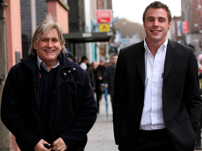 Tommy Bowe and Ospreys coach Scott Johnson at a recent ERC disciplinary hearing in which the winger was was cleared of a dangerous tackle