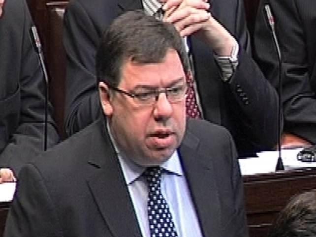 Brian Cowen - Increase in support for party Brian Cowen - Increase in support for party