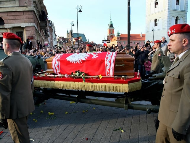 Poland - Lech and Maria Kaczynski were buried at Wawel Castle Poland - Lech and Maria Kaczynski were buried at Wawel Castle