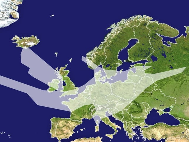 Europe - Ash coverage over Europe on 20 April Europe - Ash coverage over Europe on 20 April