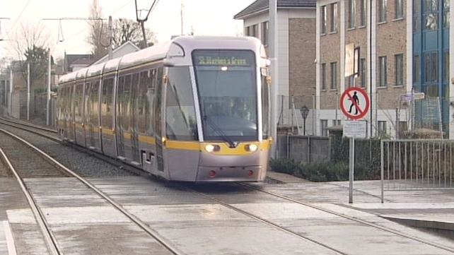 Luas - All Luas stops on the canal were affected Luas - All Luas stops on the canal were affected