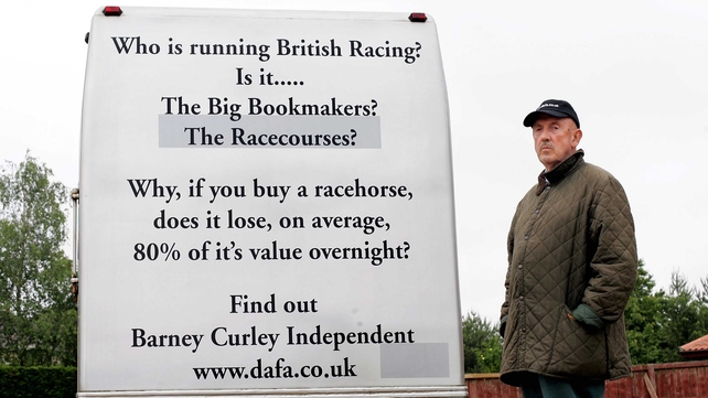 Racing maverick Barney Curley has enjoyed a stormy relationship with the establishment throughout his career in the sport