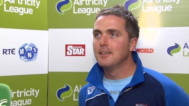 Dundalk boss Darius Kierans: 'There's no way we are giving up. Bray are seven points ahead of us, we have a game in hand and we still have to play them.'