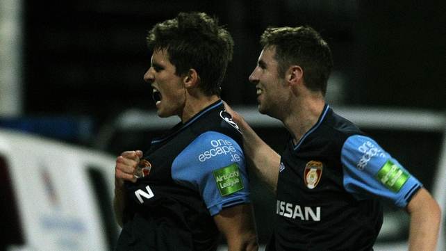 Dave McAllister (left) and Derek Doyle were among the scorers for Pat's