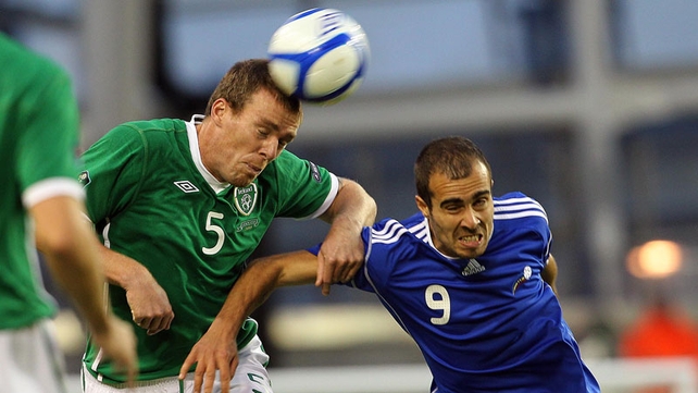Richard Dunne will be absent from the Republic of Ireland defence when they meet Norway on Wednesday