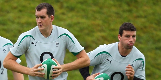 Devin Toner (l) and Denis Leamy (r) are two of 11 changes to the Ireland XV to face Samoa