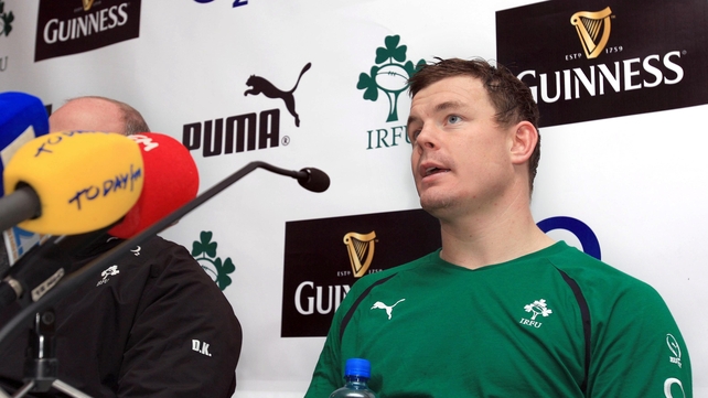 Brian O'Driscoll at today's press conference