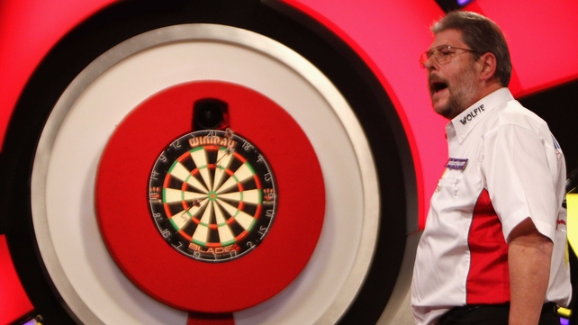 A grizzled Martin 'Wolfie' Adams howls with delight after crushing 21-year-old Ross Smith at Frimley Green