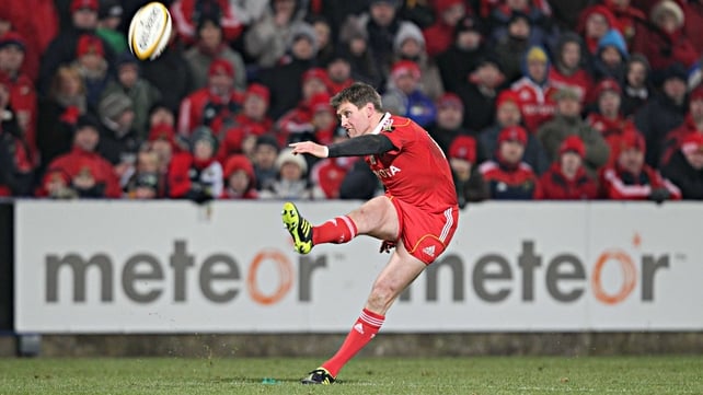 Munster's Ronan O'Gara kicked two penalties and a conversion at Thomond Park
