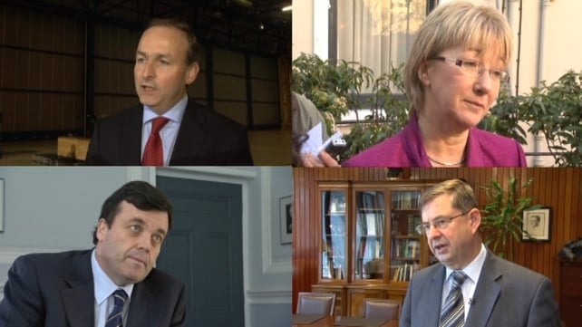 Fianna Fáil - Leadership contenders trying to convince TDs that they should lead the party Fianna Fáil - Leadership contenders trying to convince TDs that they should lead the party