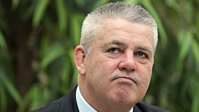Gatland landed on his heels after a three-metre fall