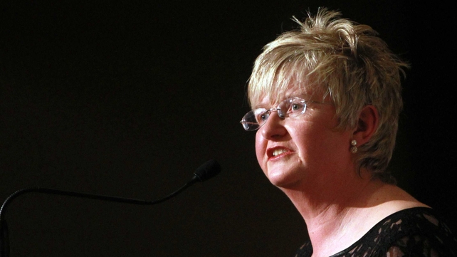 Outgoing President Joan O'Flynn was on hand to watch Cork's win