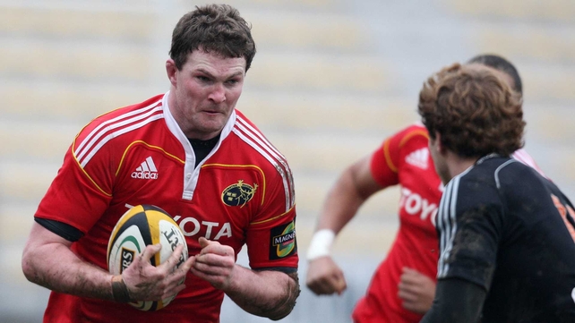 Donnacha Ryan crossed the whitewash for Munster