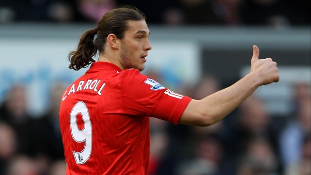 Andy Caroll is likely to start on the substitutes' bench