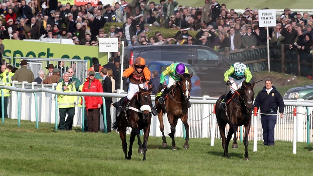 Long Run (left) - was an impressive winner of the blue riband at Prestbury Park