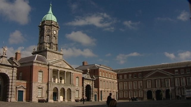 Dublin Castle - where the inauguration is taking place Dublin Castle - where the inauguration is taking place