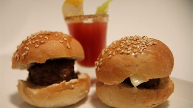 Mini Bloody Mary Burgers Mini Bloody Mary Burgers