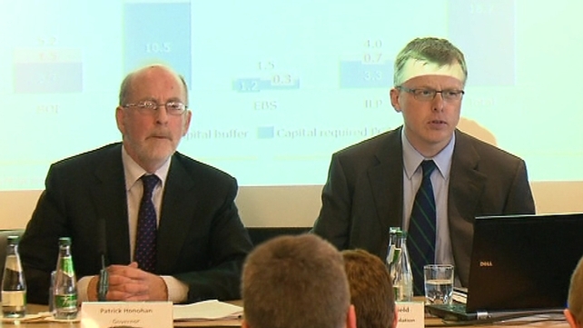 Central Bank press conference - Honohan warns on senior bondholders Central Bank press conference - Honohan warns on senior bondholders