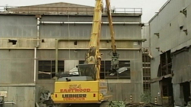 The steel plant at Haulbowline Island closed in 2001 The steel plant at Haulbowline Island closed in 2001