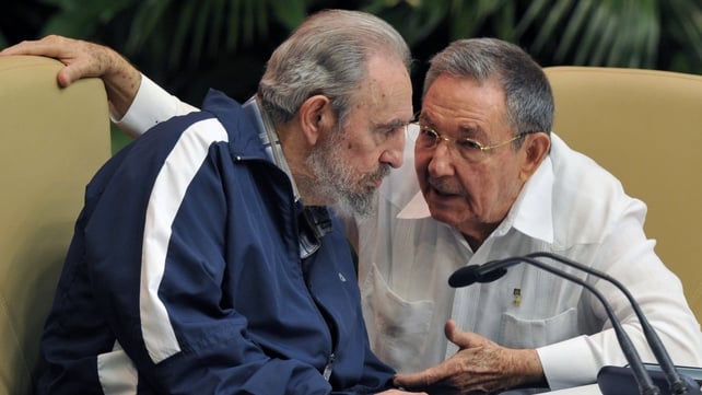 Fidel Castro is seen here with brother Raul Fidel Castro is seen here with brother Raul