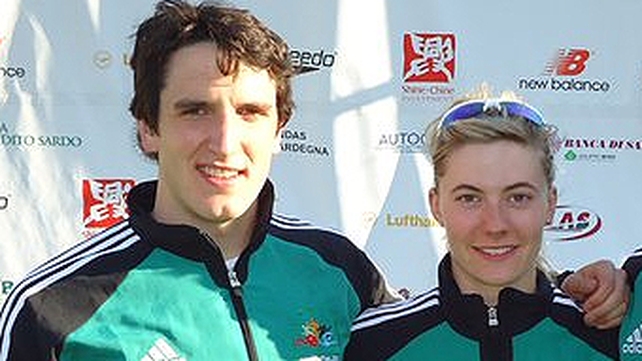 Natalya Coyle and Eanna Bailey of the Modern Pentathlon team