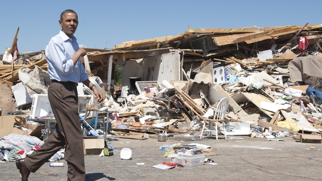Alabama - President Obama visited the worst hit areas yesterday Alabama - President Obama visited the worst hit areas yesterday