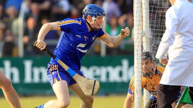 Own goal - Clare goalkeeper Donal Tuohy accidently threw the ball into his own net in the first half