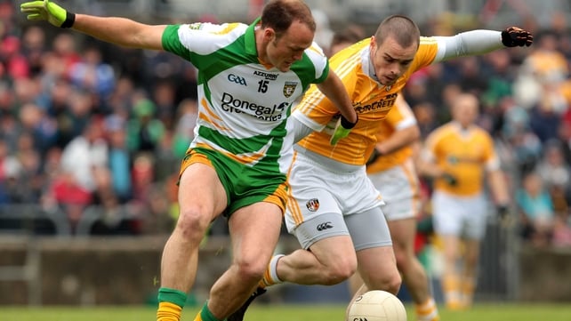 Donegal led by 0-06 to 0-03 after a poor first half