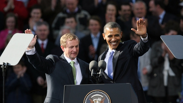 Barack Obama & Enda Kenny - US President's visit was a boost to Irish tourism Barack Obama & Enda Kenny - US President's visit was a boost to Irish tourism