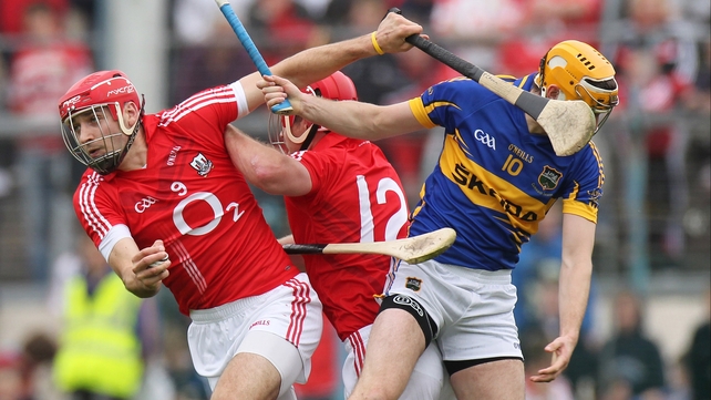 Cork's Patrick Cronin and Seamus Callanan of Tipperary