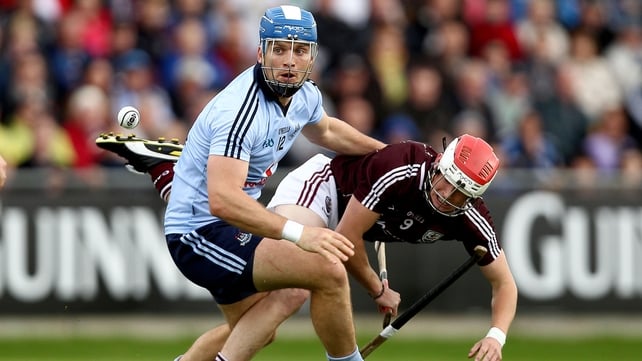 Conal Keaney of Dublin breaks away from Galway's Barry Daly