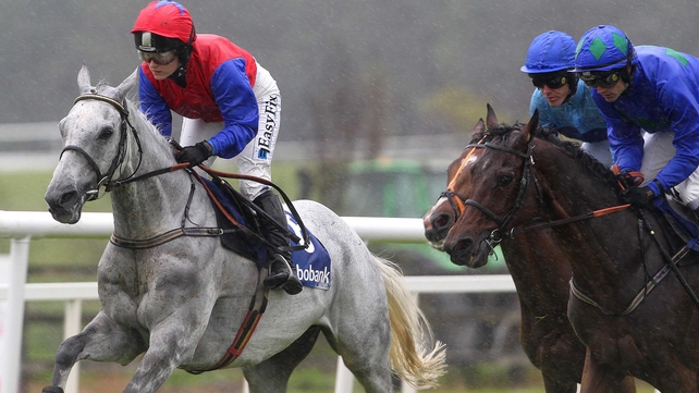 Katie Walsh and Thousand Stars went to the front before the home turn
