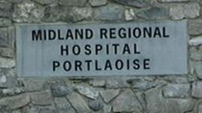 The man was taken to the Midland Regional Hospital in Portlaoise The man was taken to the Midland Regional Hospital in Portlaoise