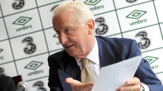 New deal - Trapattoni pictured prior to Ireland's friendly against Croatia