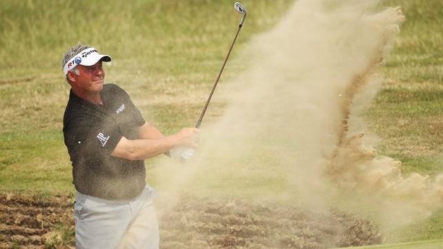 Darren Clarke - Carded a second round 68 to share the lead at Royal St George's