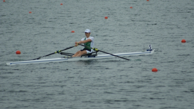 Holly Nixon - In action this morning