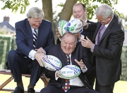 Rugby World Cup Launch (L-R Tom McGurk, George Hook, Frankie Sheahan, Brent Pope)