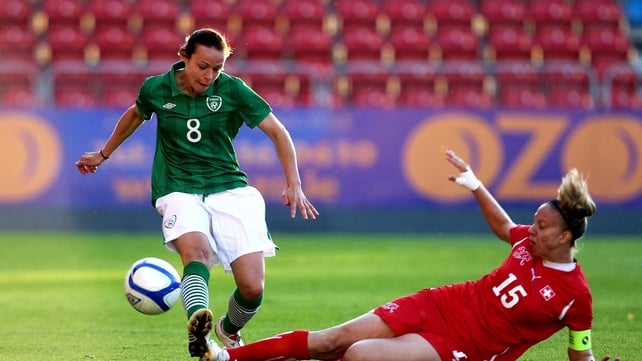 Aine O'Gorman was winning a 50th cap for the Republic of Ireland in Ramat Gan
