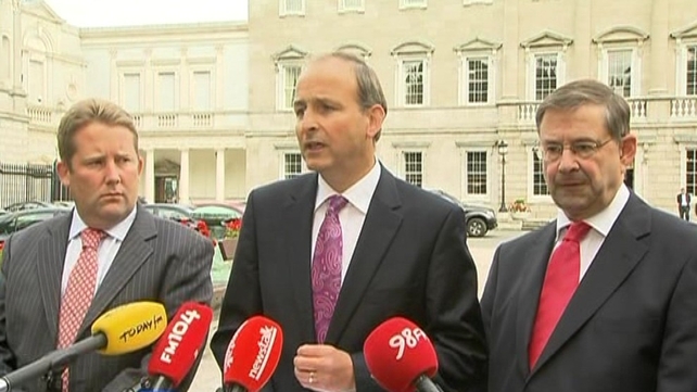 Fianna Fáil met for over three hours today Fianna Fáil met for over three hours today