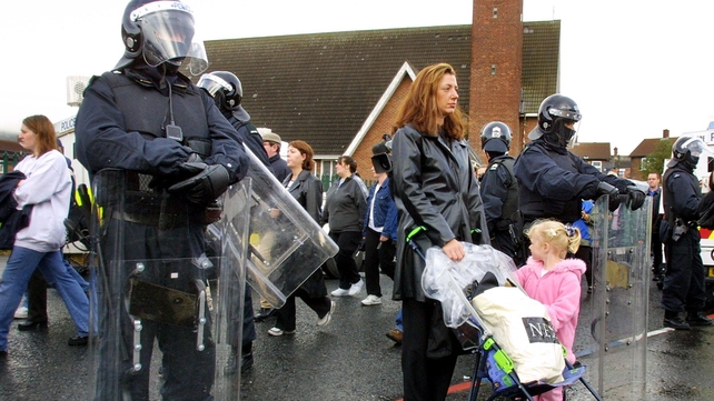 There was disruption at the Ardoyne interface during last year's Orange Order march There was disruption at the Ardoyne interface during last year's Orange Order march