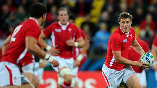 Rhys Priestland in action during RWC 2011