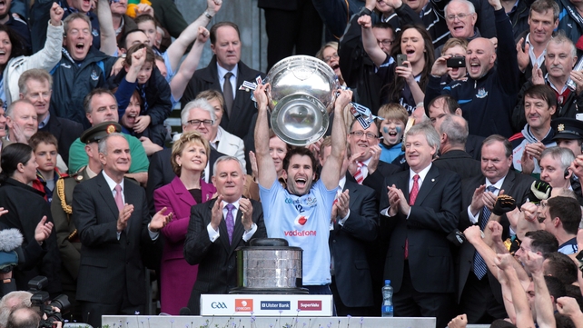Dublin captain Bryan Cullen - Lifts the Sam Maguire