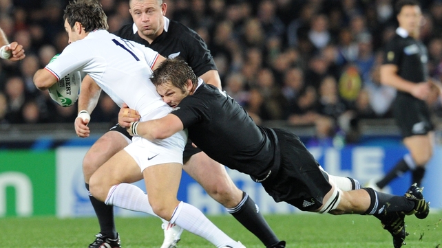 Richie McCaw became the first All Black to win 100 caps in Saturday's win over France in Eden Park