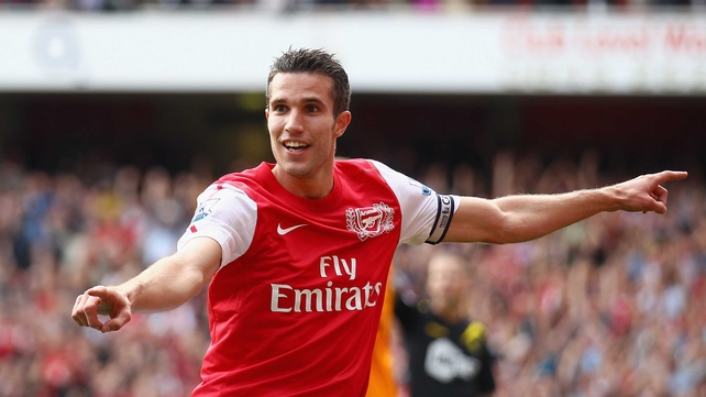 Robin van Persie scored 96 goals in 194 appearances for the Gunners