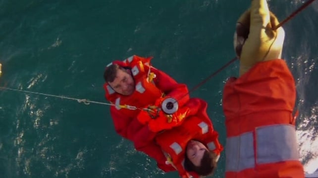 The crew of the Amy Jane were rescued by a helicopter off the Co Donegal coast The crew of the Amy Jane were rescued by a helicopter off the Co Donegal coast