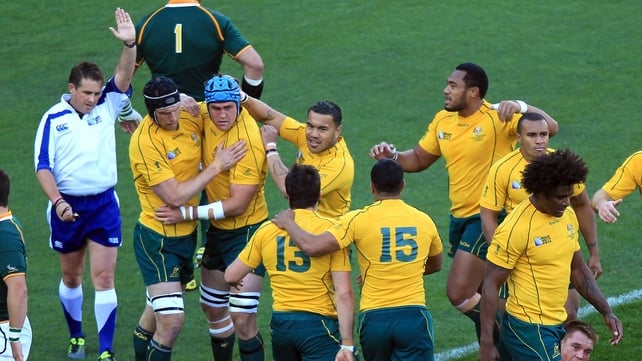 Australia rode their luck, and tackled like demons, to make the Rugby World Cup semi-finals