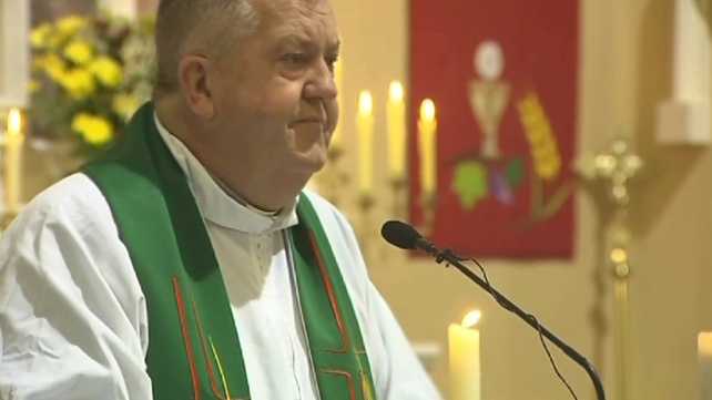 Fr Kevin Reynolds at mass last Sunday Fr Kevin Reynolds at mass last Sunday