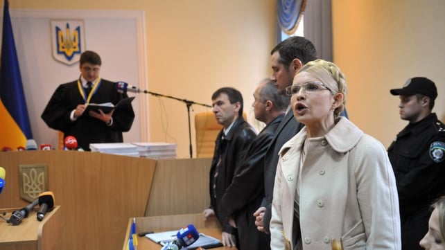 Yulia Tymoshenko speaks to reporters as the judge reads his judgment Yulia Tymoshenko speaks to reporters as the judge reads his judgment