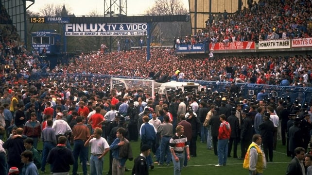 A crush at the Sheffield stadium claimed the lives of 96 Liverpool fans A crush at the Sheffield stadium claimed the lives of 96 Liverpool fans