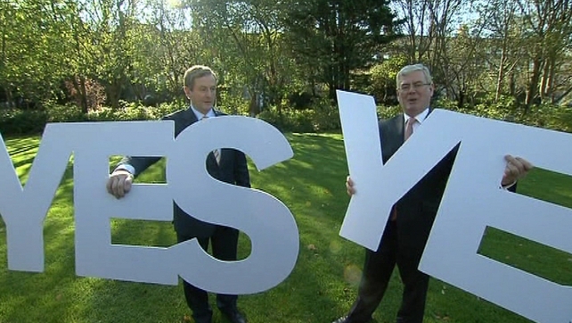 Mr Kenny and Mr Gilmore appealed for yes votes Mr Kenny and Mr Gilmore appealed for yes votes